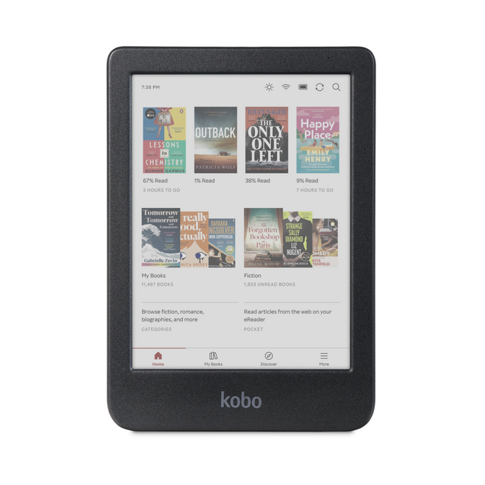 Black Kobo Clara Colour front view.