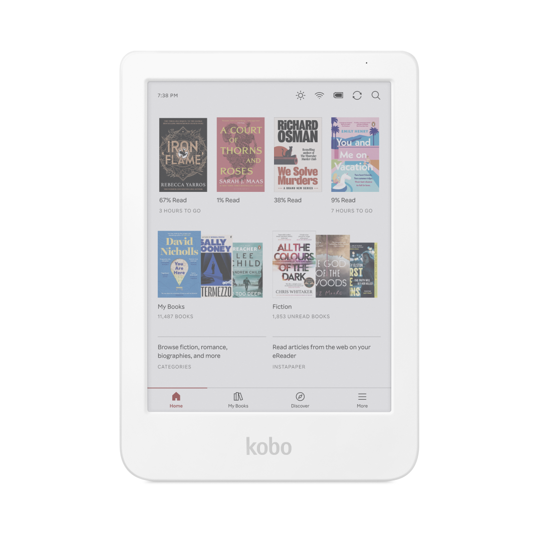 White Kobo Clara Colour front view.